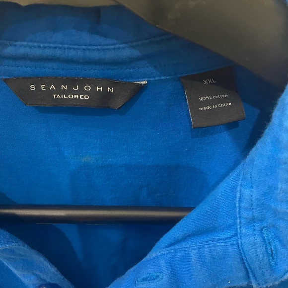 Men’s Sean Jean tailored short sleeve casual collared short sleeve shirt - Picture 2 of 3